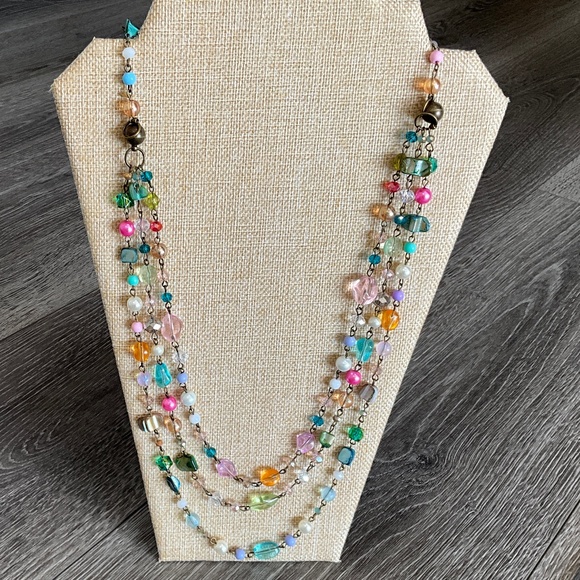 Bohemian “ Rachel “ Magnetic Adjustable Beaded Necklace R2B - Picture 1 of 3